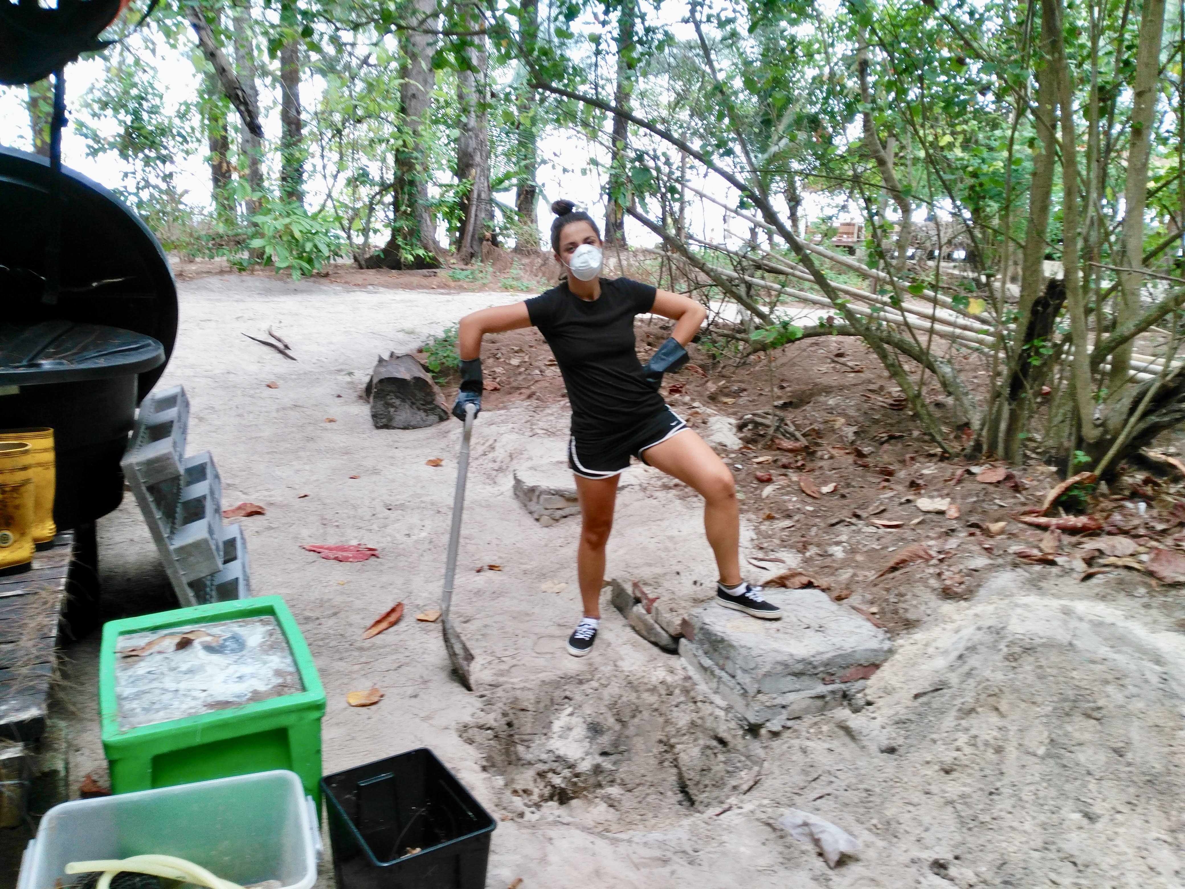 Initial prep of the bones