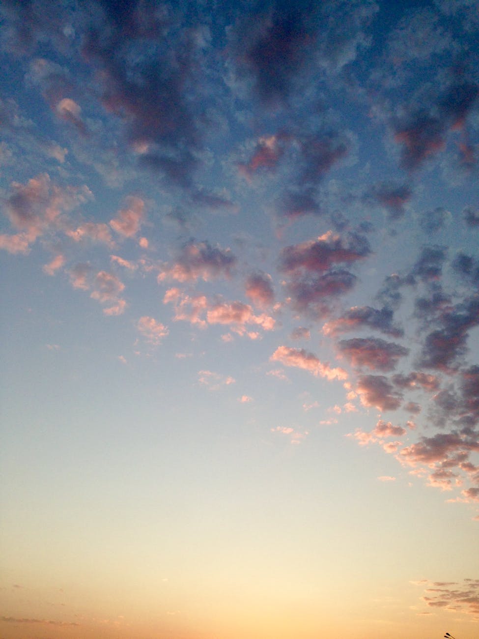 low angle photo of clouds