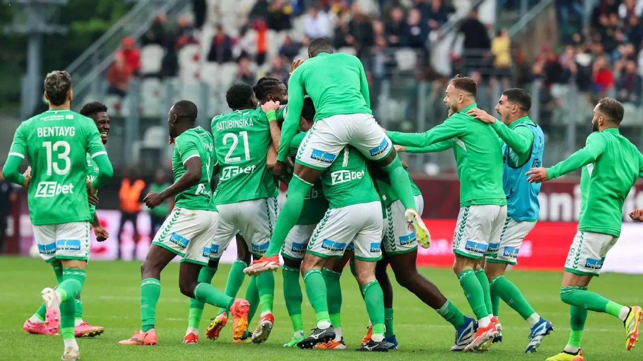 Saint-Etienne Clinch Ligue 1 Promotion with Late Drama