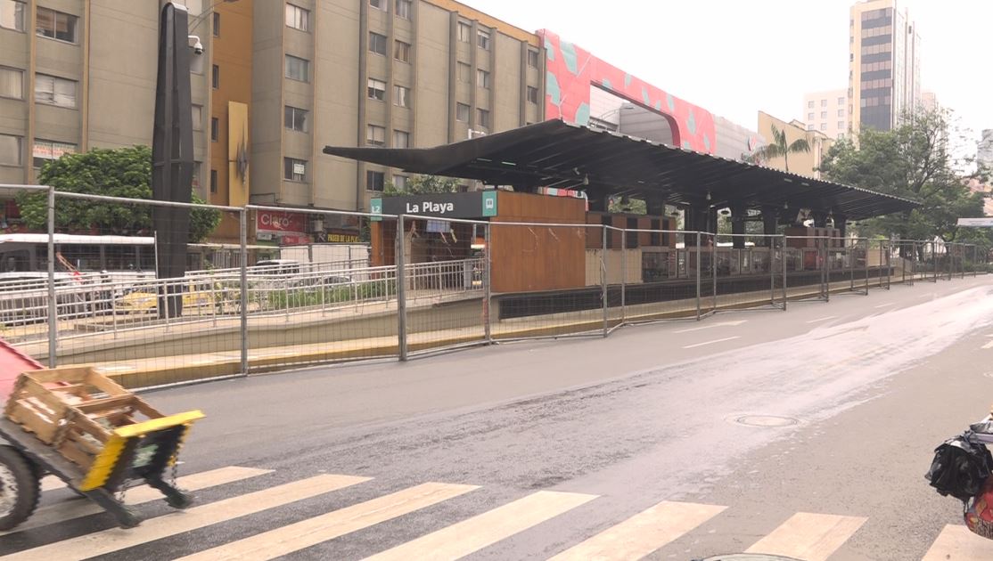 No hay paso por la Oriental, el Metroplús fuera de servicio por manifestaciones