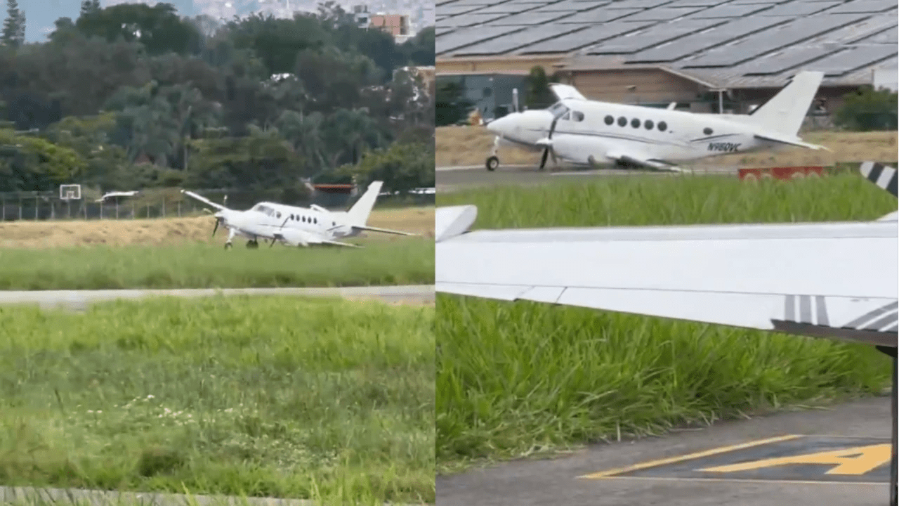 ¡Atención! Aeronave privada presentó un incidente en la pista del aeropuerto Olaya Herrera