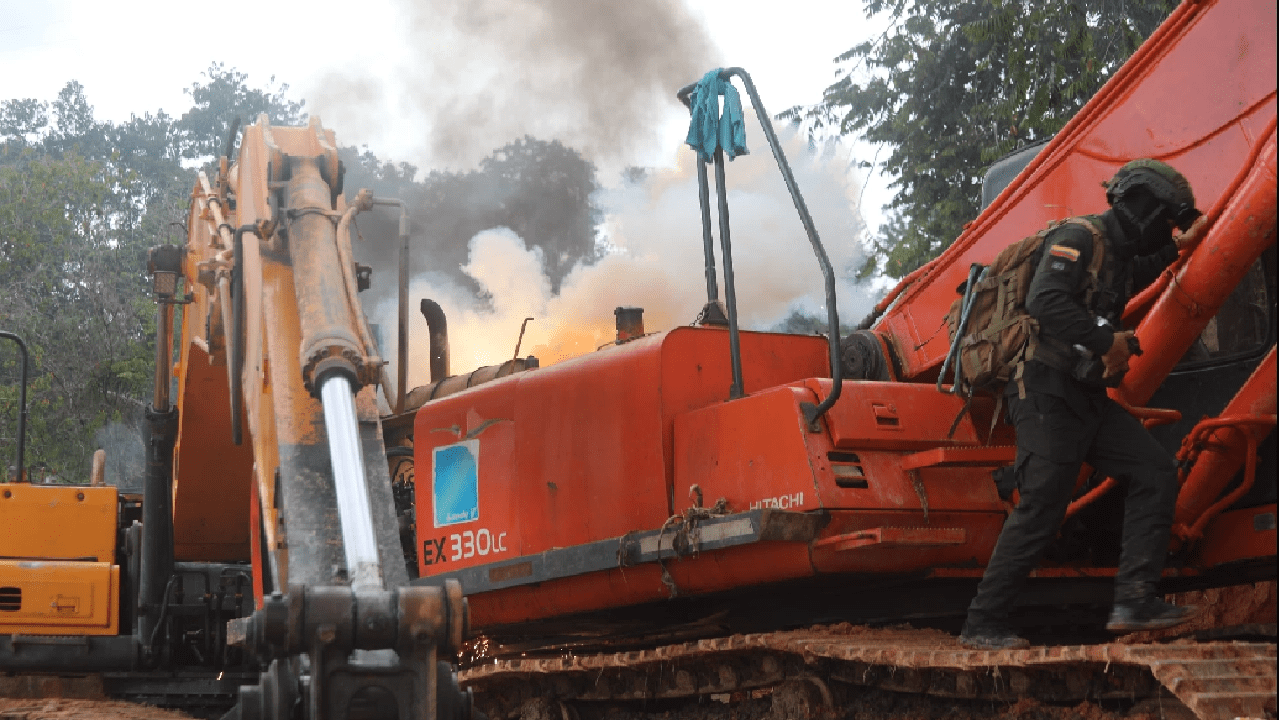Un operativo contra la minería ilegal terminó en confrontación en límites de Amalfi y Anorí