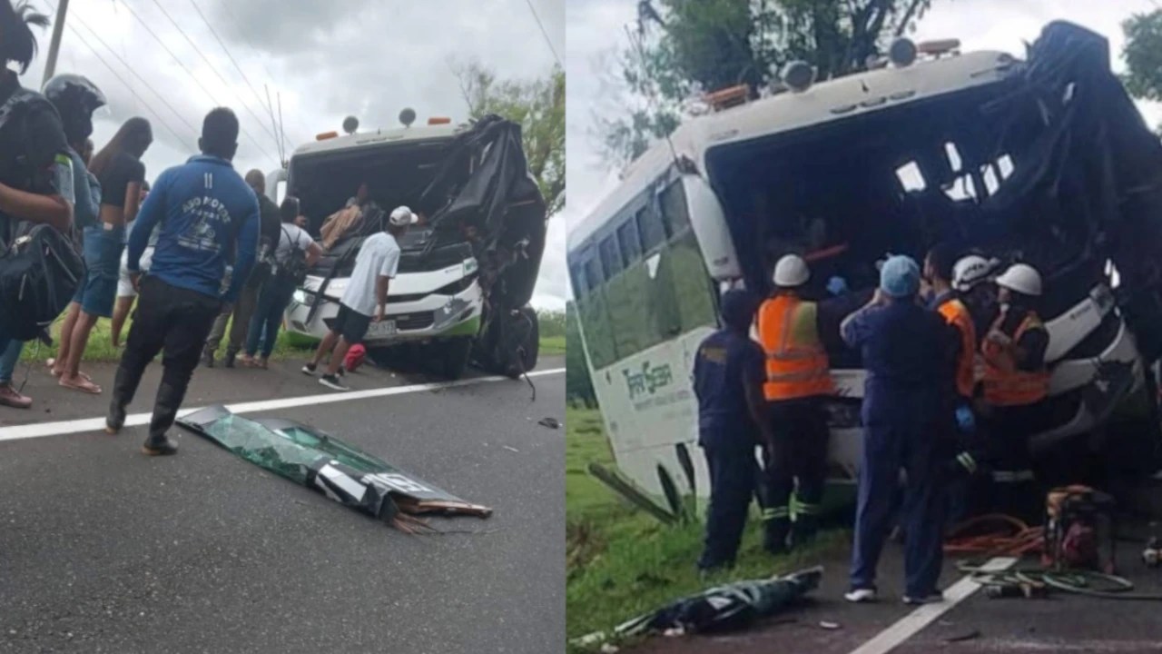 Bus con aprendices del SENA sufrió trágico accidente en la vía Chigorodó – Mutatá: hay al menos 3 muertos