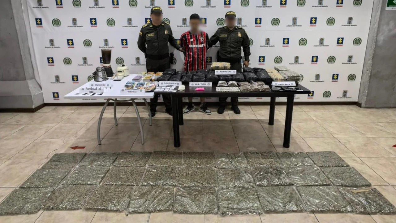 Cae alias “Hanzel”, señalado de almacenar, dosificar y distribuir estupefacientes en Itagüí y La Estrella