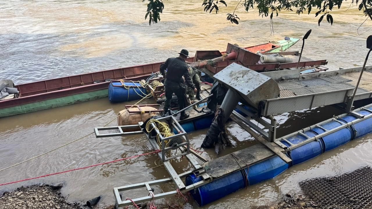 Contundente golpe: fue incautada maquinaría para minería ilegal en Anzá avaluada en más de $100 millones