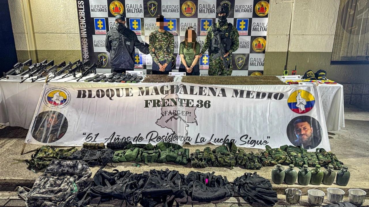 Cuatro presuntos integrantes del frente 36 fueron capturados y otros tres fueron neutralizados
