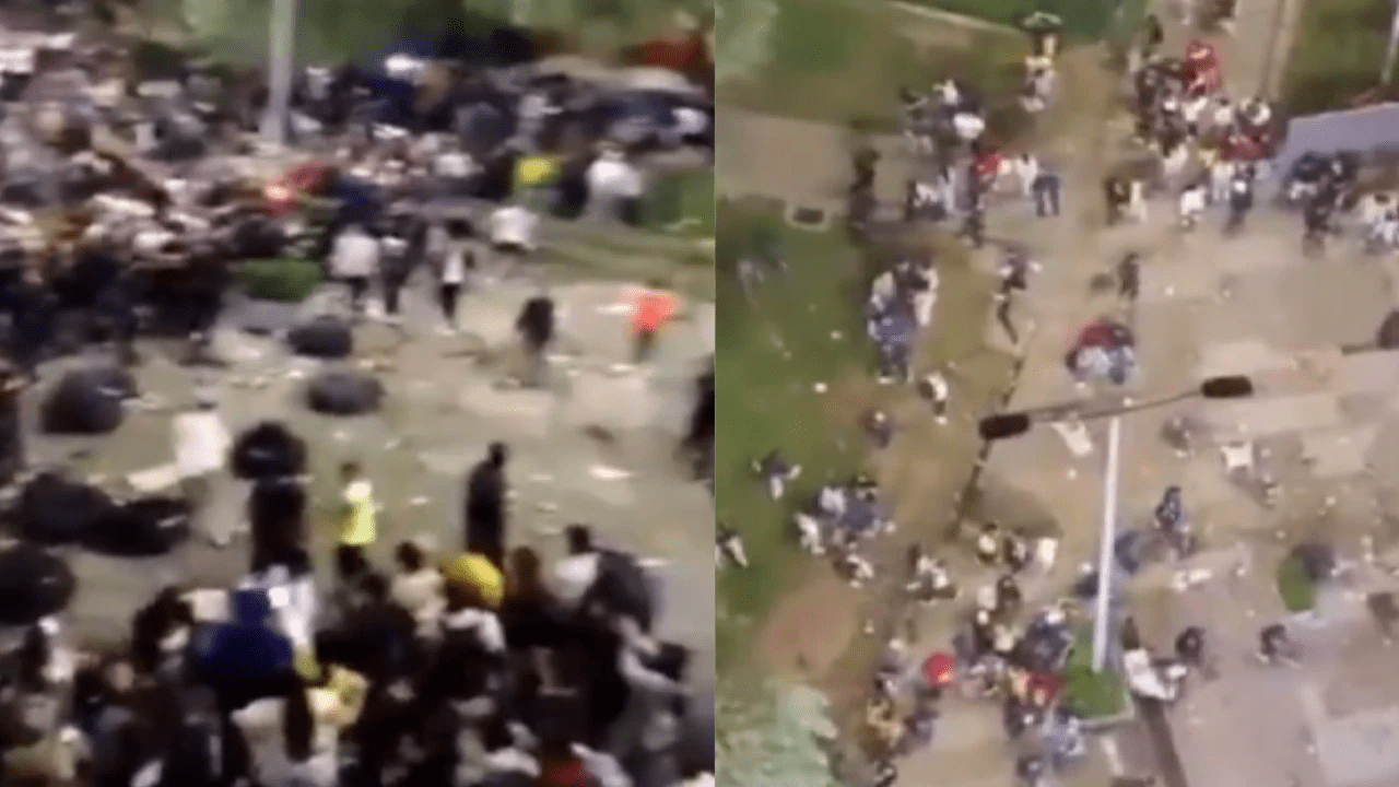 Se ofendieron: hubo batalla campal entre hinchas de Colombia y Venezuela tras partido por el 6-3