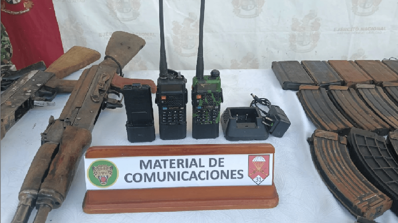 Contundente golpe al Clan del Golfo: incautado material de guerra en Valdivia