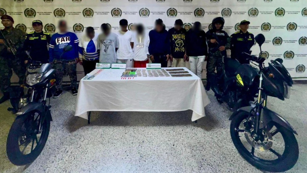 Nueve capturados de la banda Cotranal en Medellín: usaban menores para vender droga
