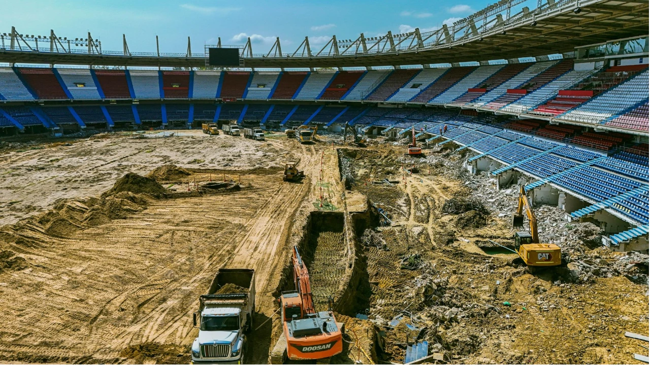 Así avanzan las obras de la remodelación del Estadio Metropolitano de Barranquilla