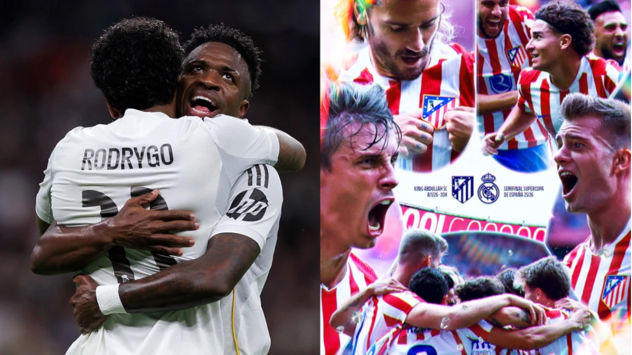 Real Madrid y Atlético de Madrid se juegan un lugar en la final de la Supercopa de España 2026