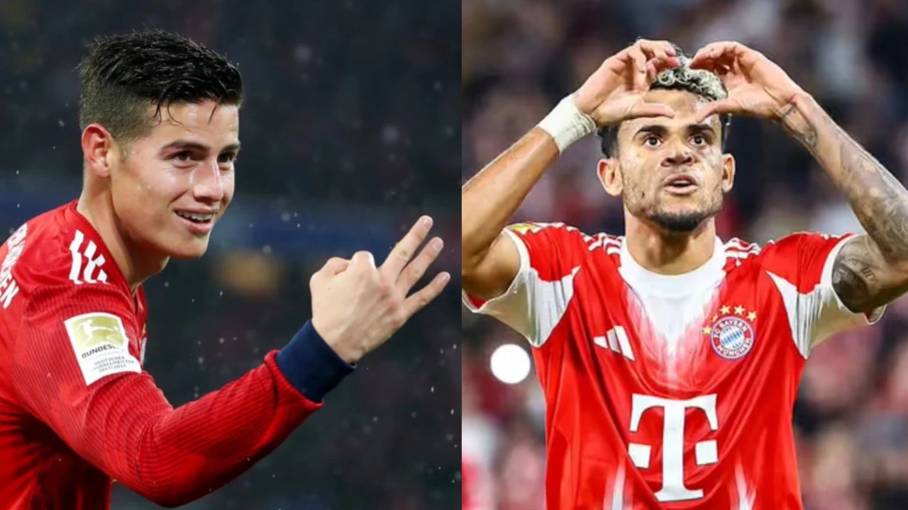 Mismo equipo, diferentes épocas: Lucho Díaz iguala el hat trick de James en territorio europeo