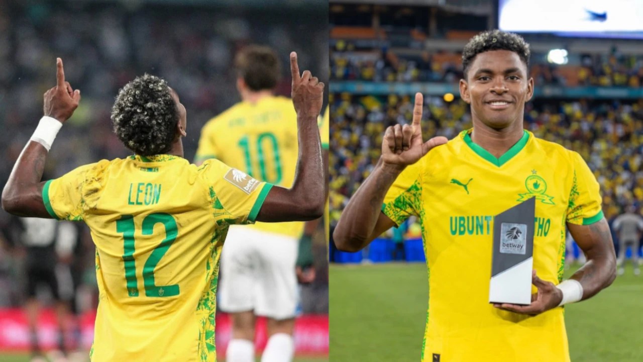 ¡Bryan León brilla en Sudáfrica! Hizo 2 goles en 4 minutos y fue figura con el Mamelodi Sundowns