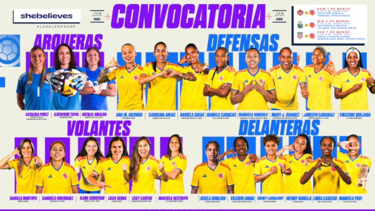 La Selección Colombia Femenina se prepara para la Copa SheBelieves Cup