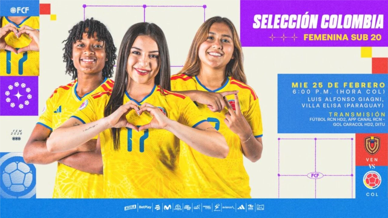 La Selección Colombia femenina sub-20 se enfrenta a Venezuela esta tarde en el Sudamericano sub-20