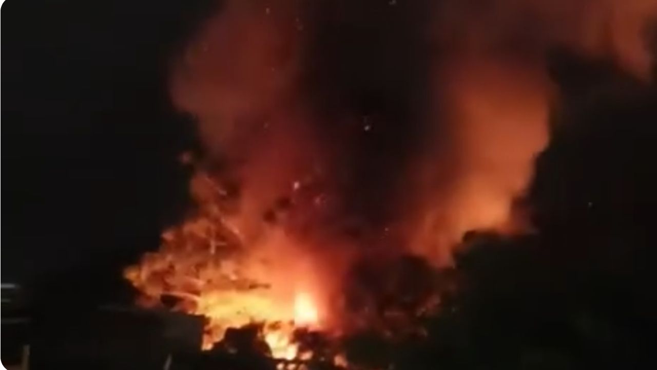 Emergencia por incendio forestal en San Antonio de Prado