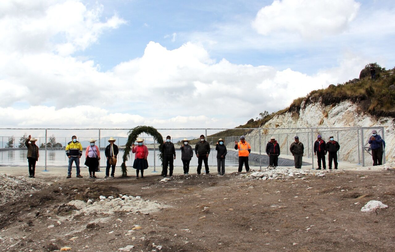 En Tres Tingos inauguran reservorio de 4 500 M³ de agua