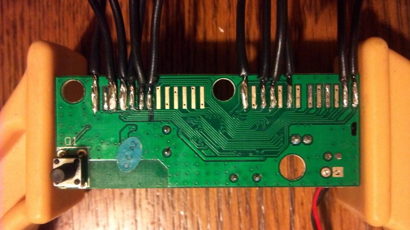 Soldering to the key matrix on the keyboard PCB