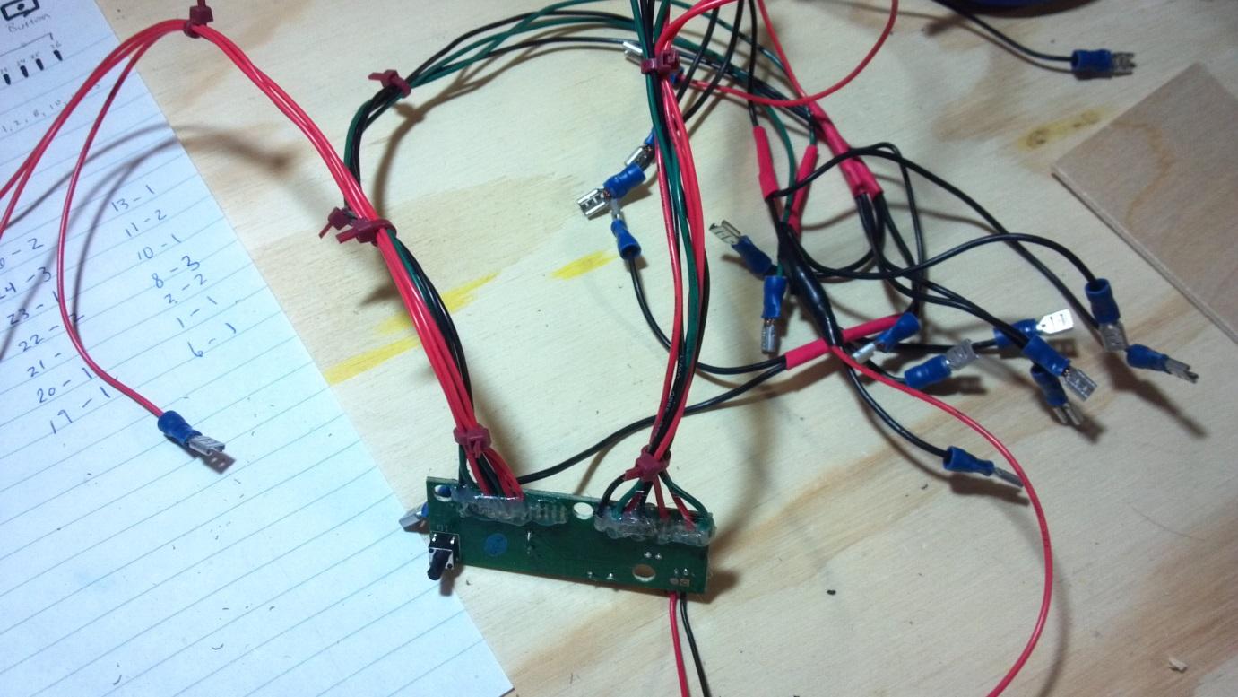 All wiring soldered to the keyboard PCB