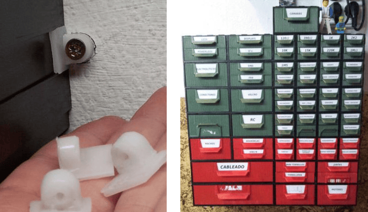 Direct, Wall-Mounted Storage With Lasers And Polymorph | Hackaday