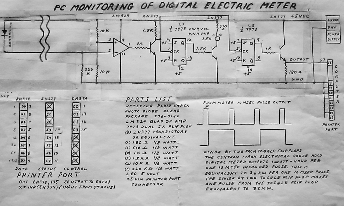 Digital Energy Meter Circuit Diagram