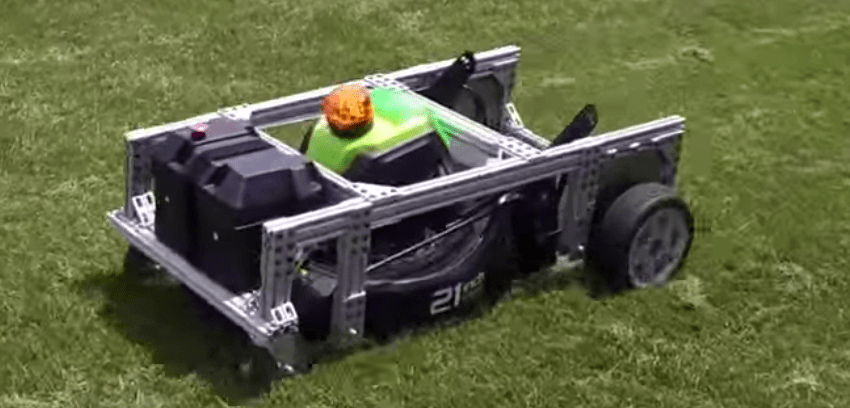 Electric Lawn Mower Converted To RC Control | Hackaday