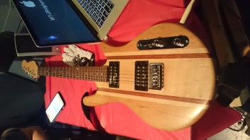 Awesome guitar made at the MCC Fab Lab.
