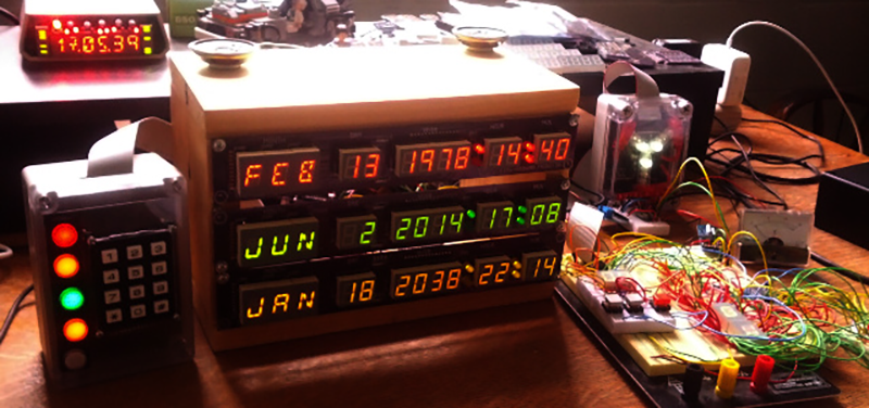 Raspberry Pi Powered Back To The Future Time Circuits Hackaday