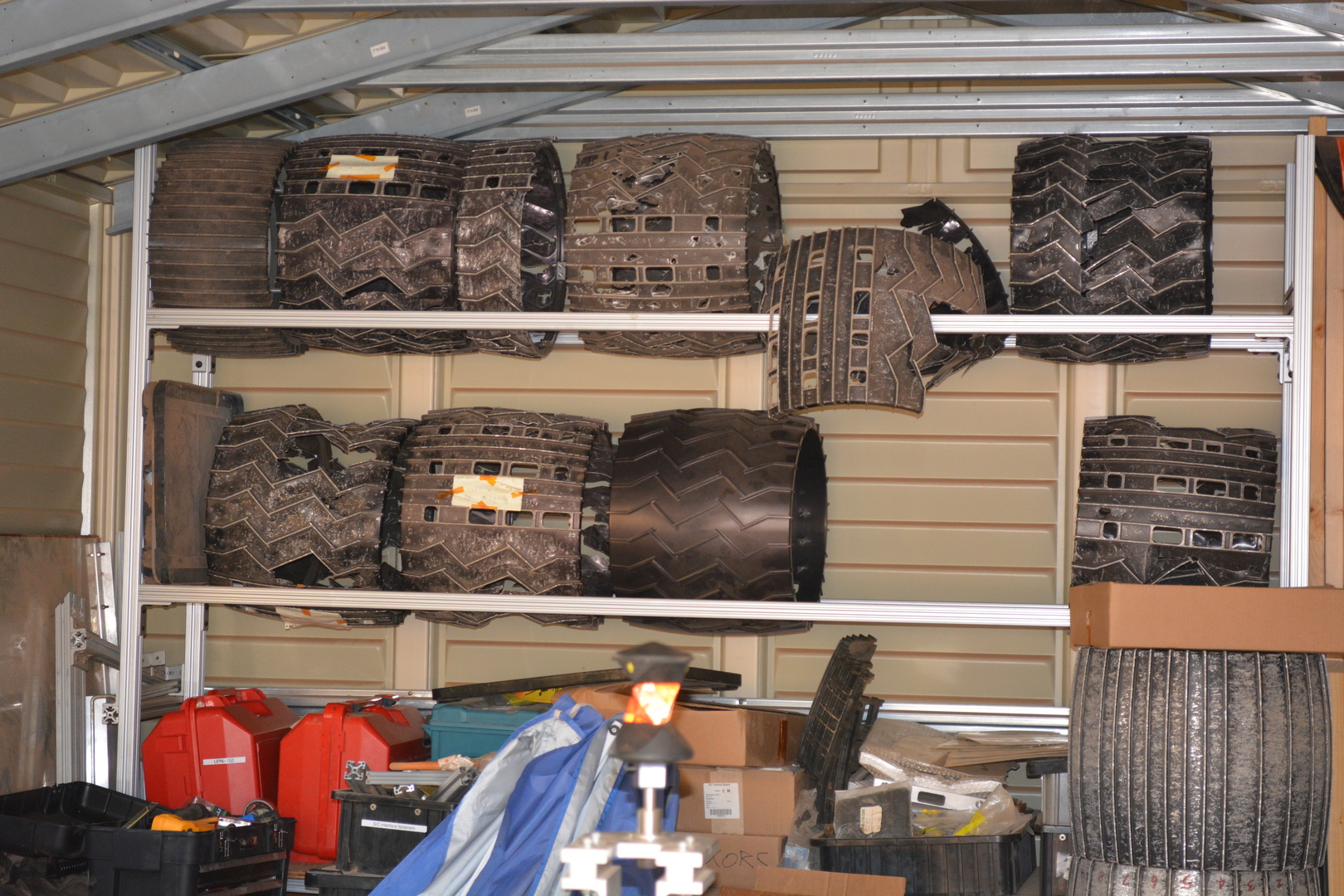 Rover wheel graveyard