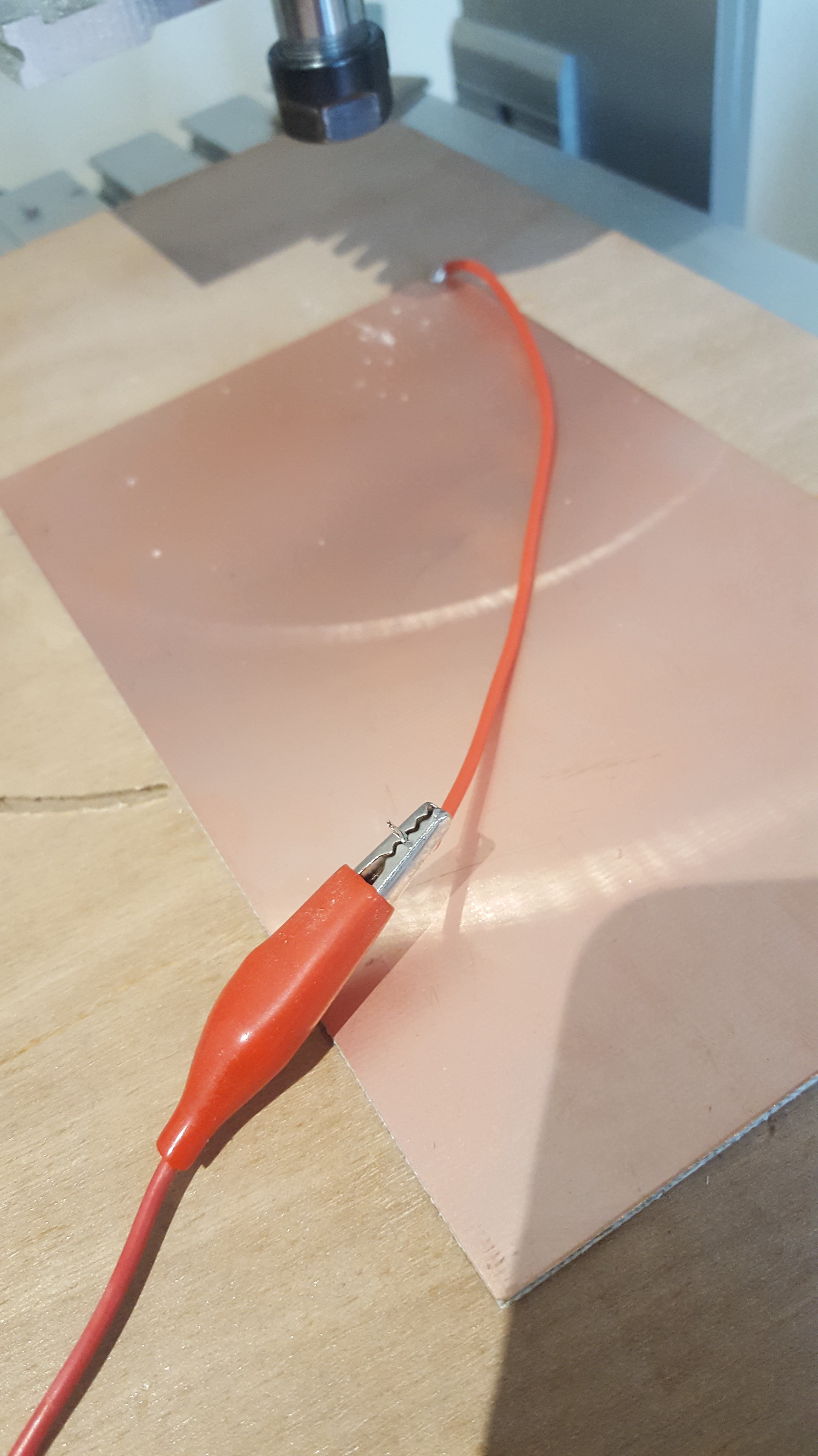 Copper clad and alligator clip