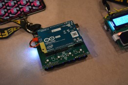 Badge is an arduino shield