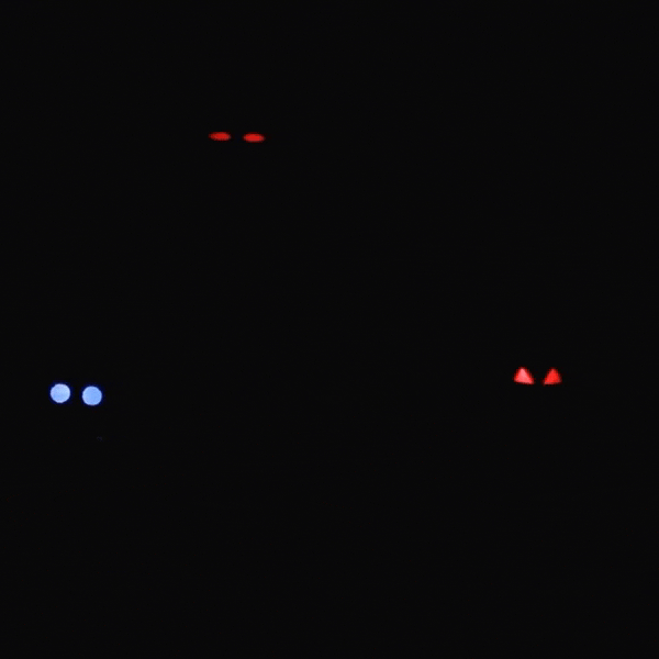 The average person blinks about once every 10 seconds. Easy Blinking Led Eyes For Halloween Hackaday