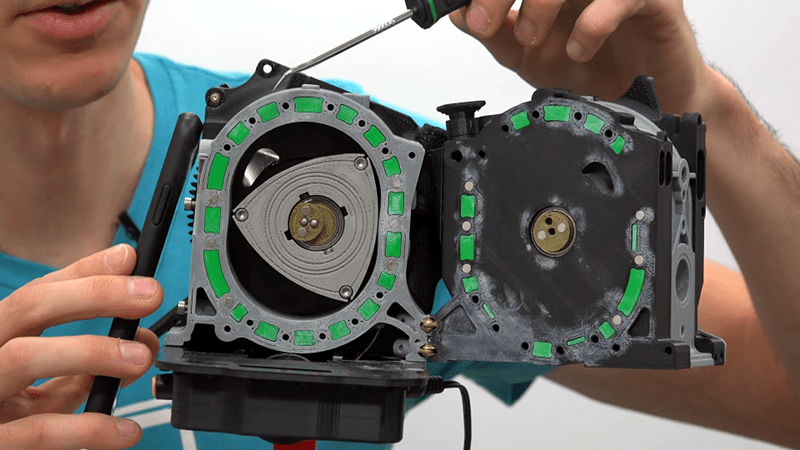 3d Printing Wankel Engine From Mazdas Beloved Rotary Rocket