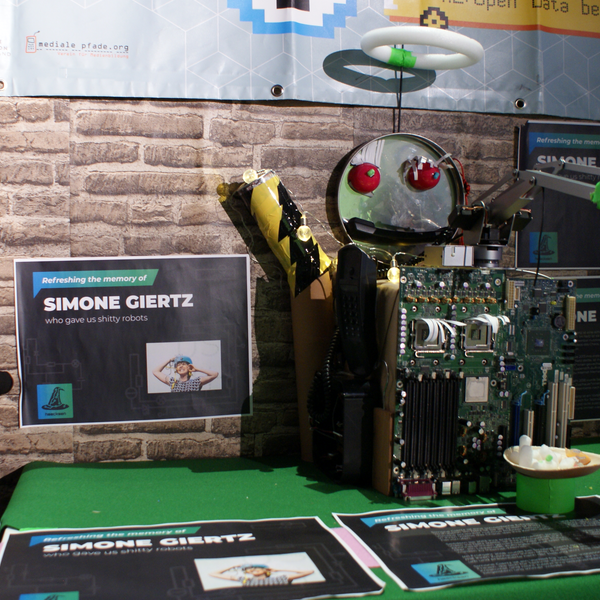 Shrine to Simone Giertz, for inspiring kid hackers