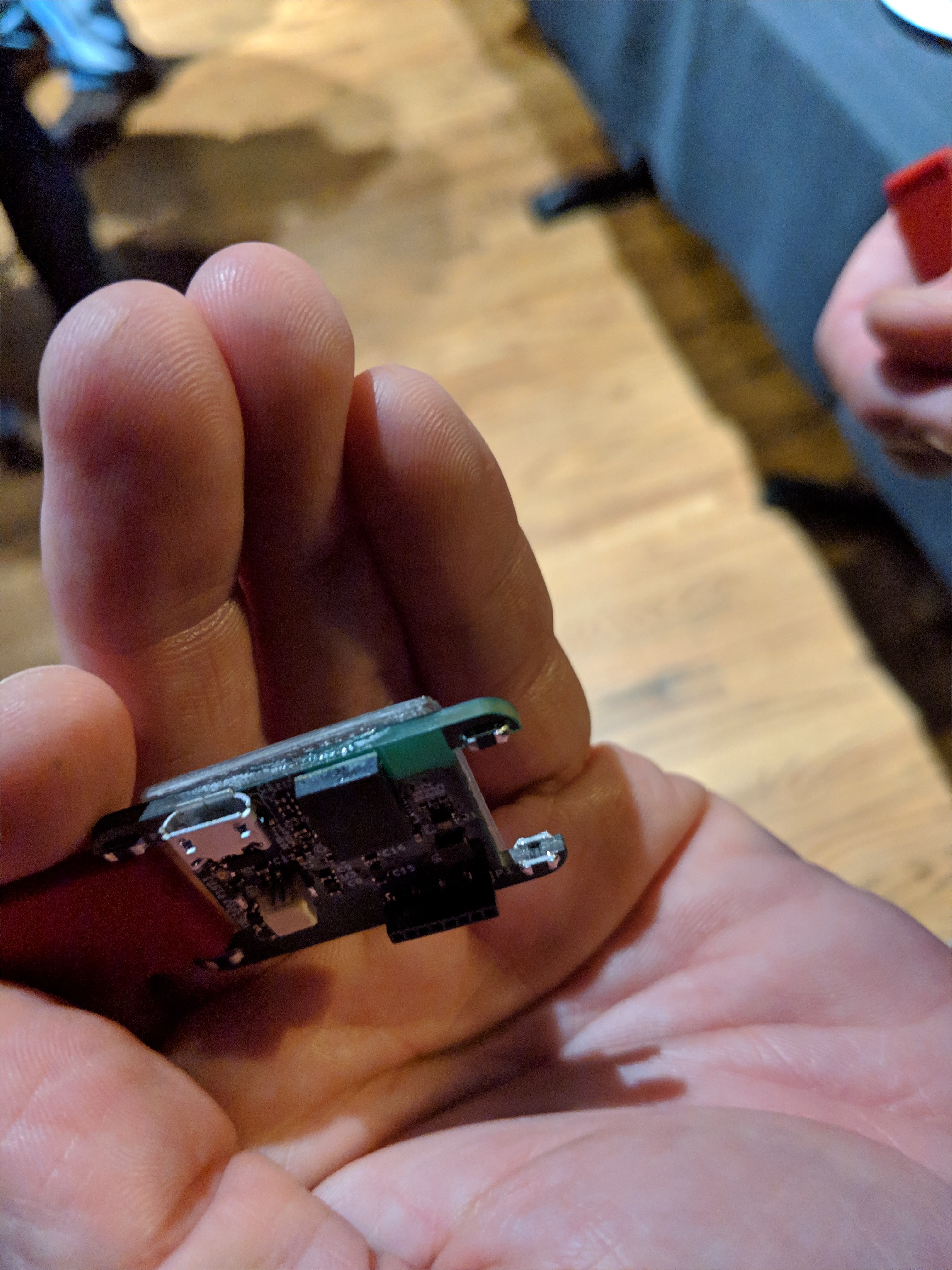 Castellation and SMT resistors as watch band slot