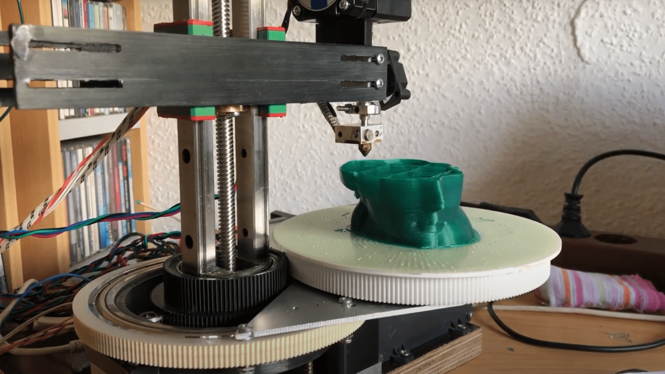 A tool-changing Inverse SCARA 3D printer