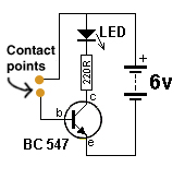Single Transistor Touch Switch Built As A Classroom Teaching