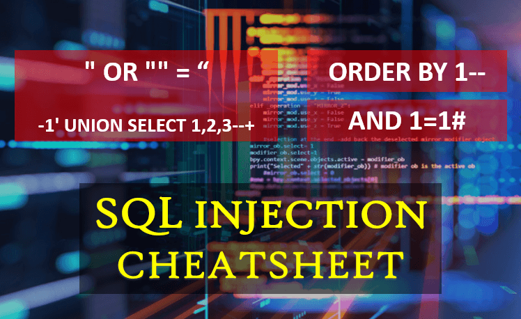 SQL Injection Cheatsheet