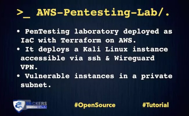 AWS PenTesting Lab With Kali Linux