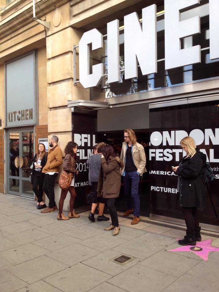 An image of the queues outside Hackney Picturehouse.