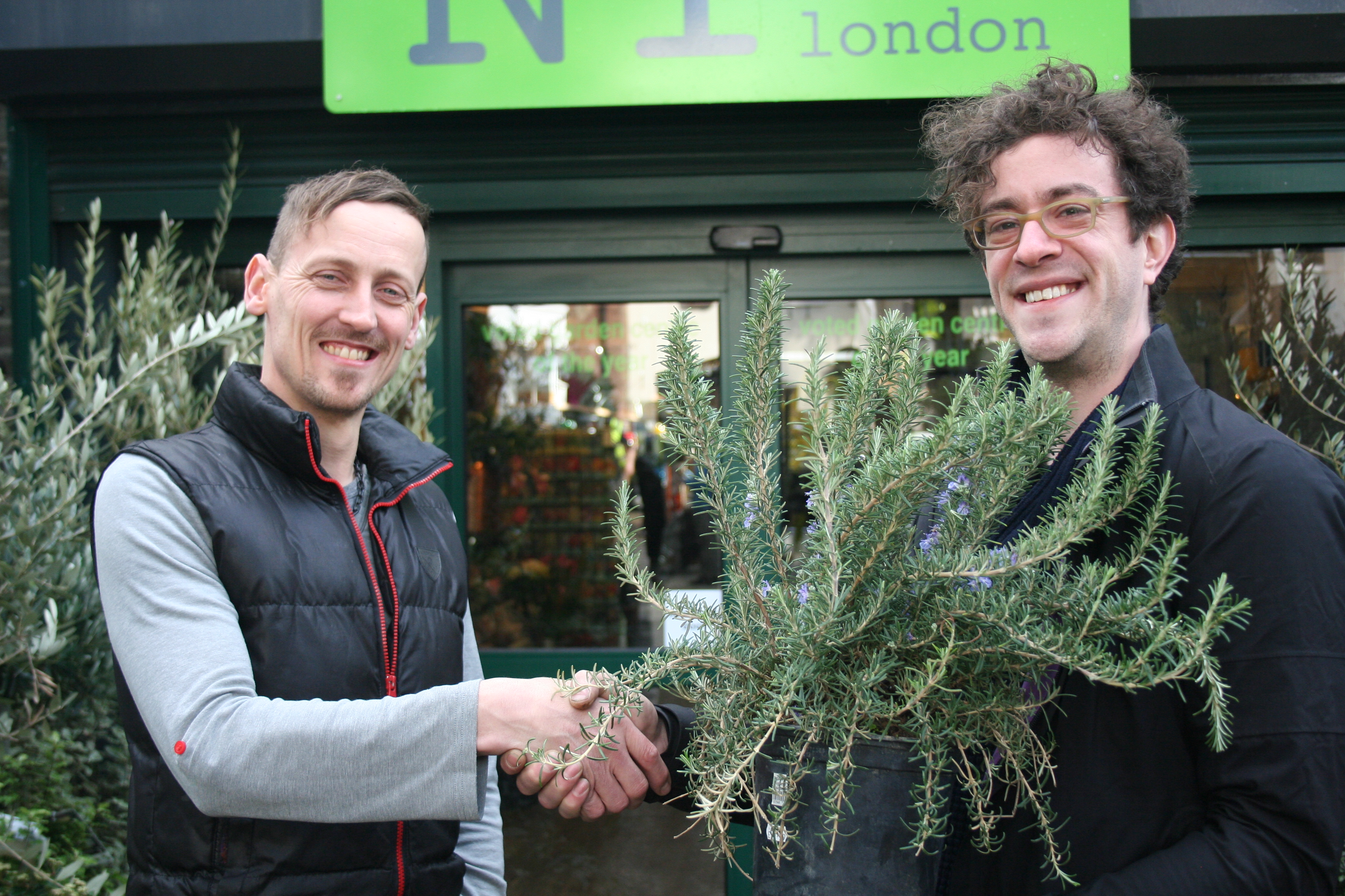 Sam Jacobs gets a replacement for his beloved rosemary plant