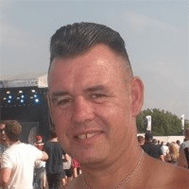 An image of Steve Lutkins, who has begun an appeal to find Patricia Bridget O'Connor, his Hackney birth mother.