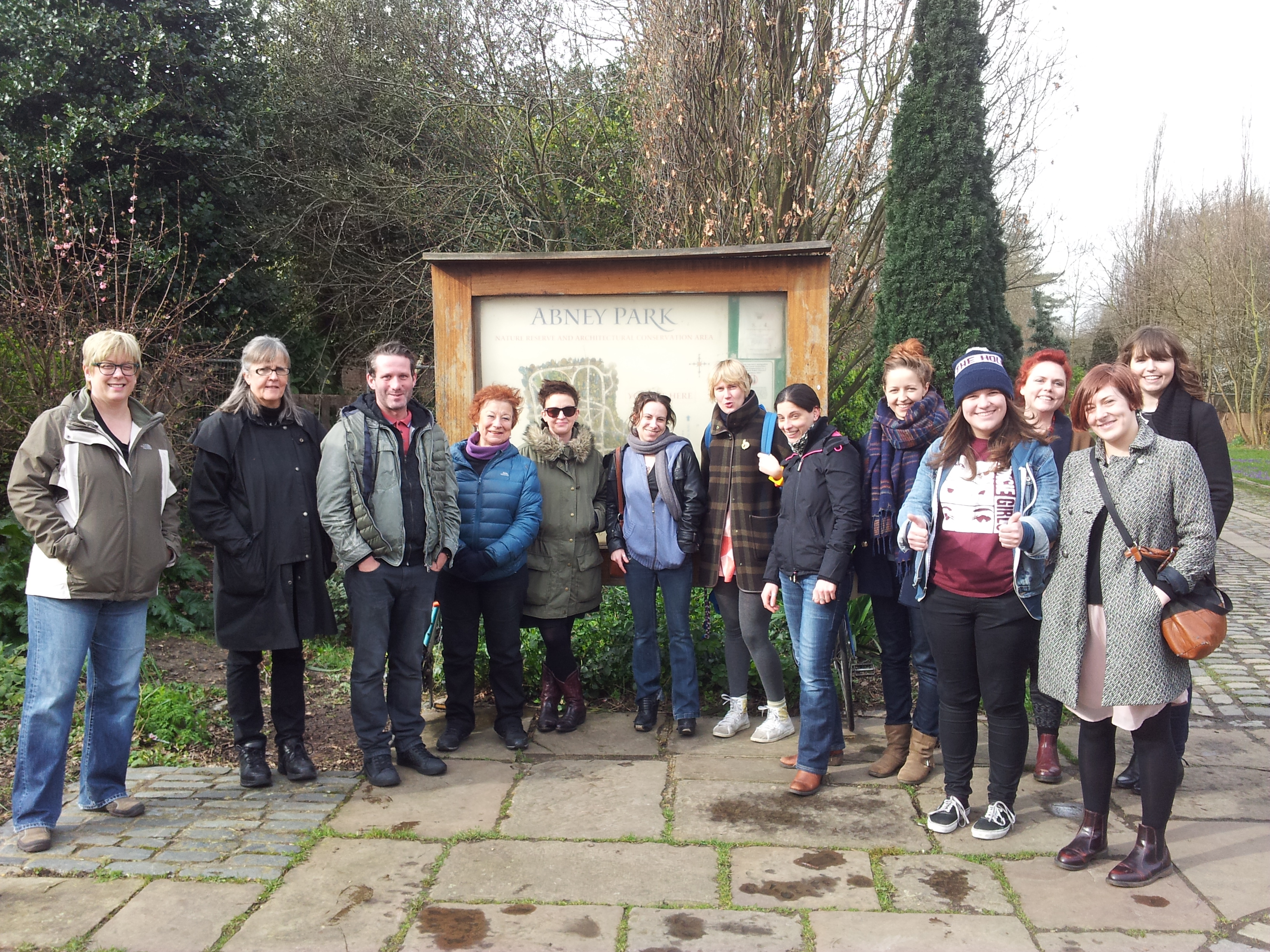 A Heroines of Hackney tour group