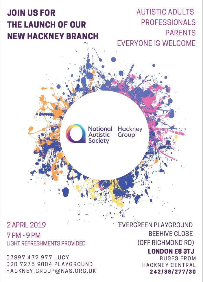 National Autism Society to launch Hackney branch