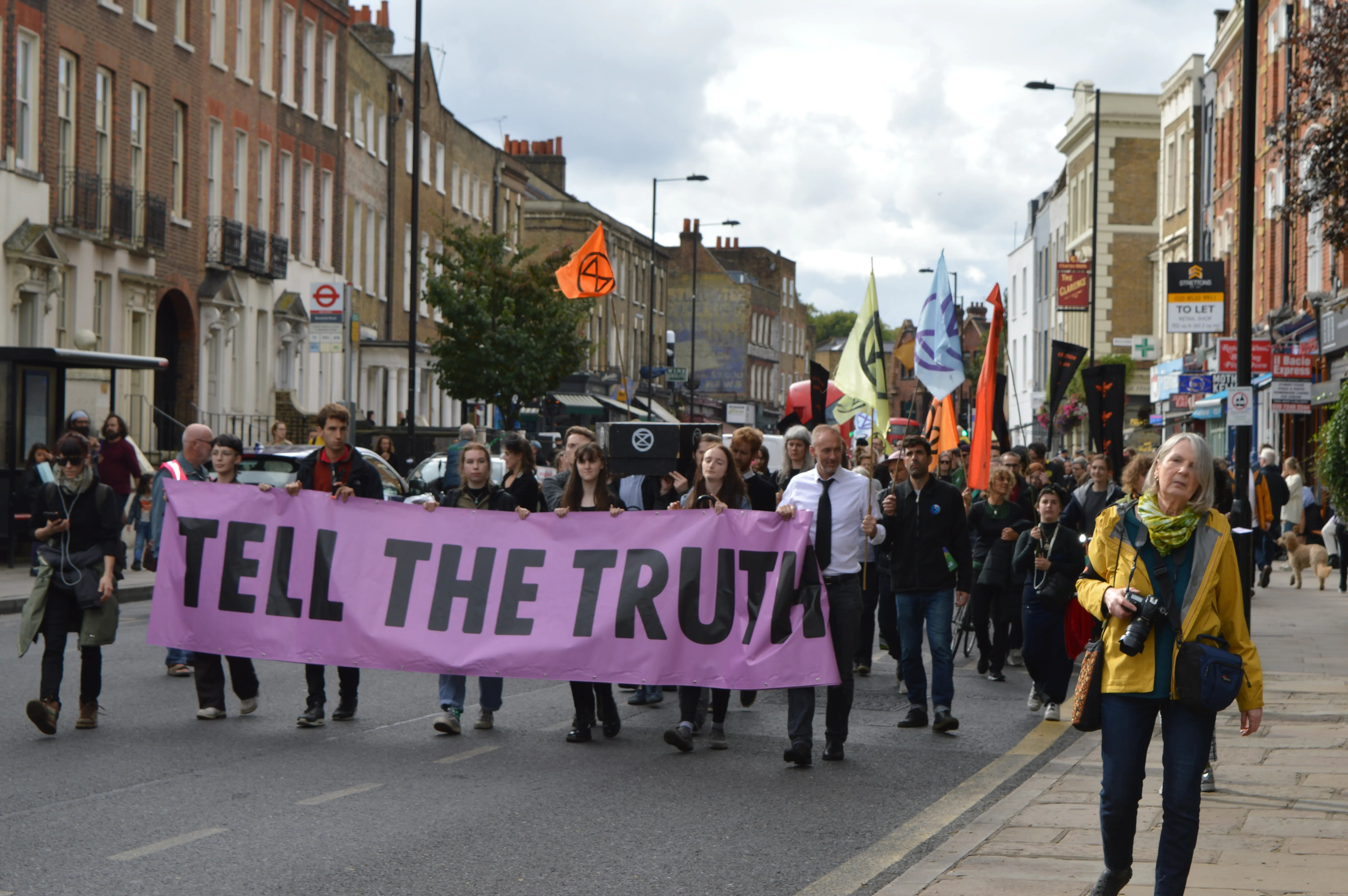 Extinction Rebellion holds ‘bee funeral’ march