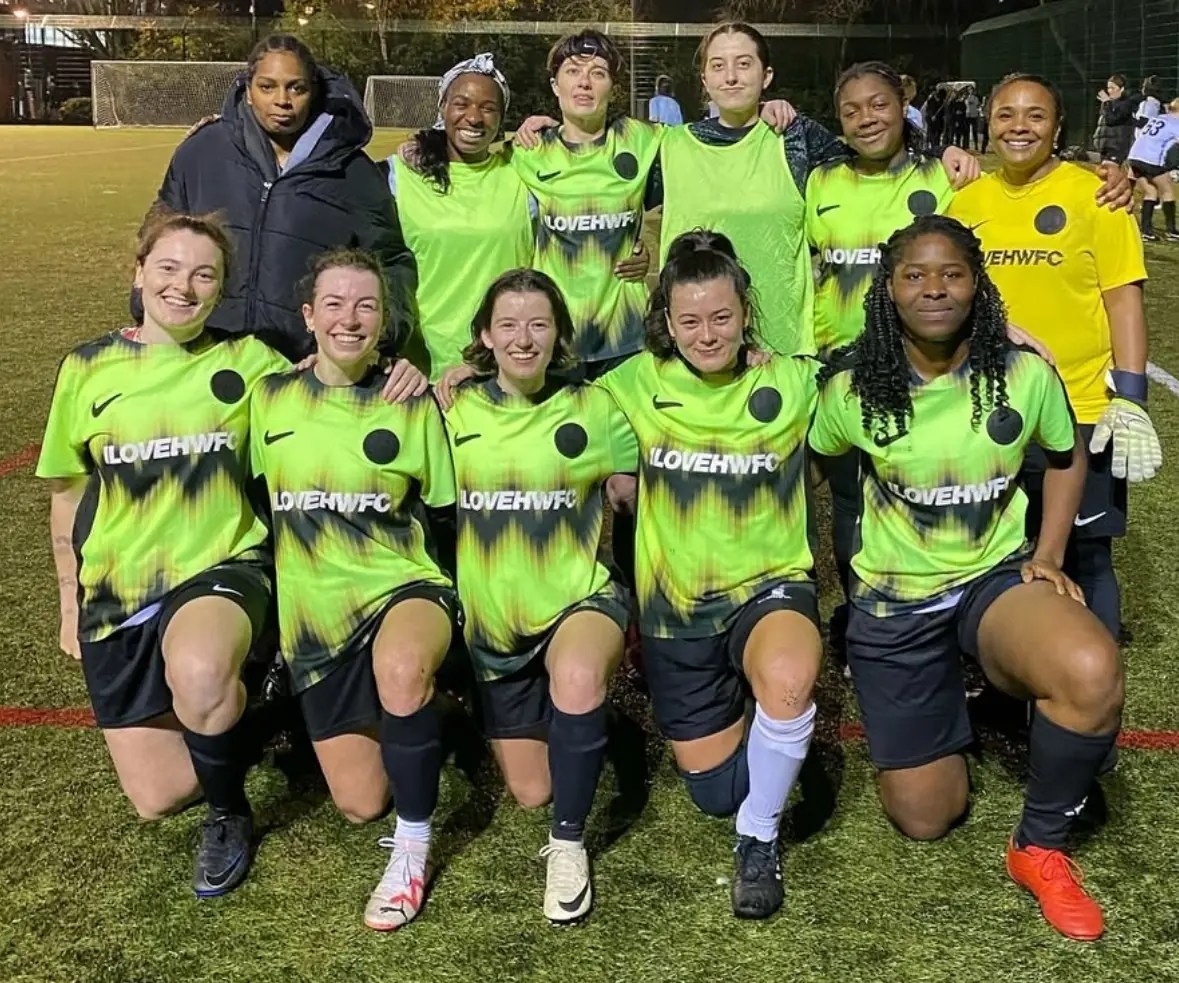Hackney Wick FC team of football playing women in London who don't have a home stadium