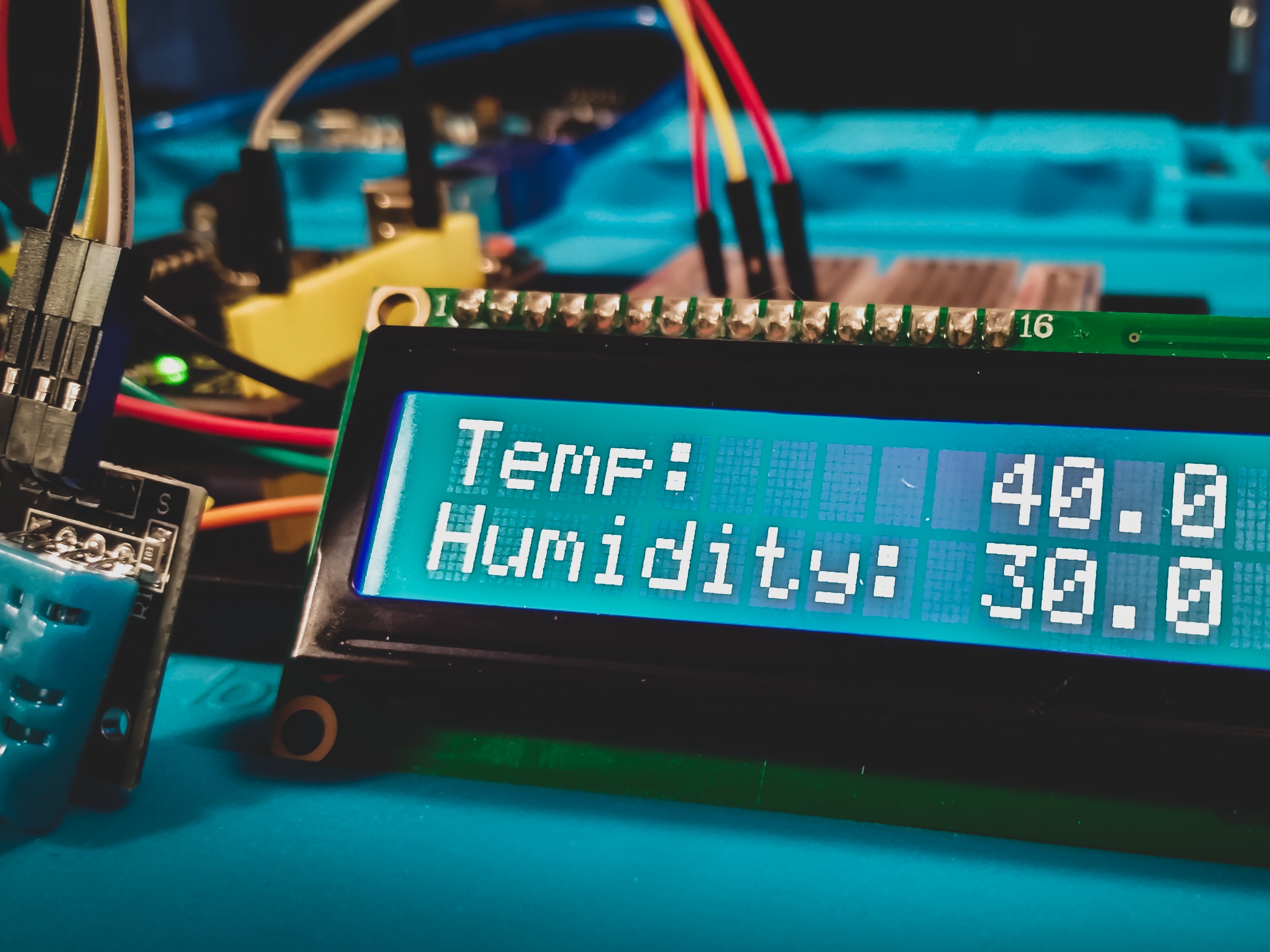 Temperature And Humidity Detection Using Dht11 Lcd 1602 I2c And - Premium Landscape Pattern Gallery - 8K