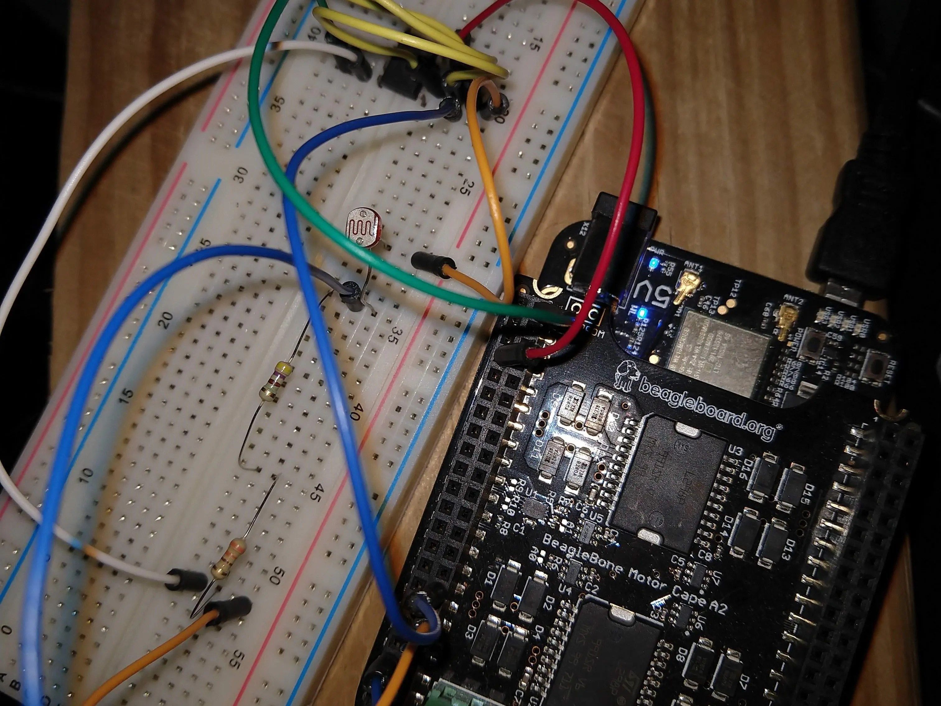 Ldr Or Photoresistor And The Beaglebone Black Wireless