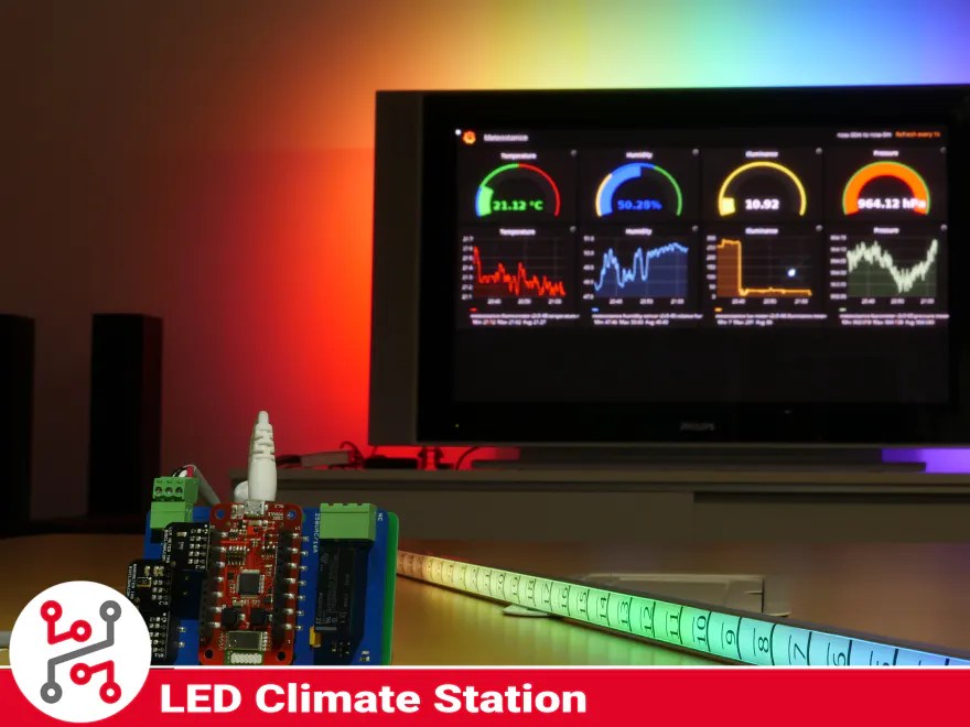 Led Strip Thermometer With Hardwario Iot Kit Hackster Io