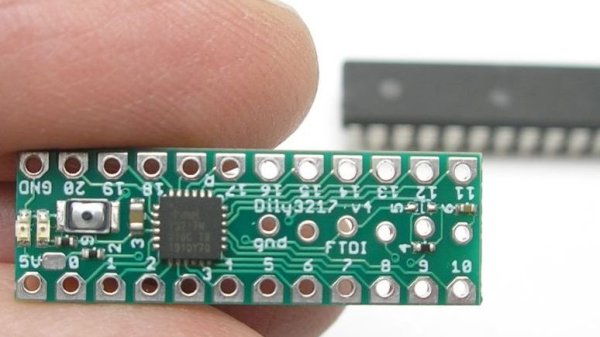 Dily3217 Scales Down An Arduino Nano Into A Breadboard Friendly Chip Hackster Io Electronics Lab - Dark Texture Collection - HD Quality